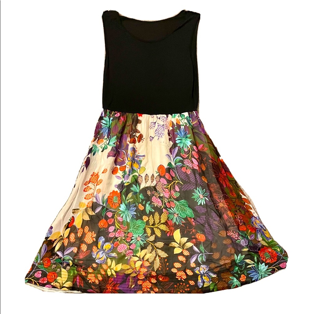 Anthropologie Floral Midi Dress Size M